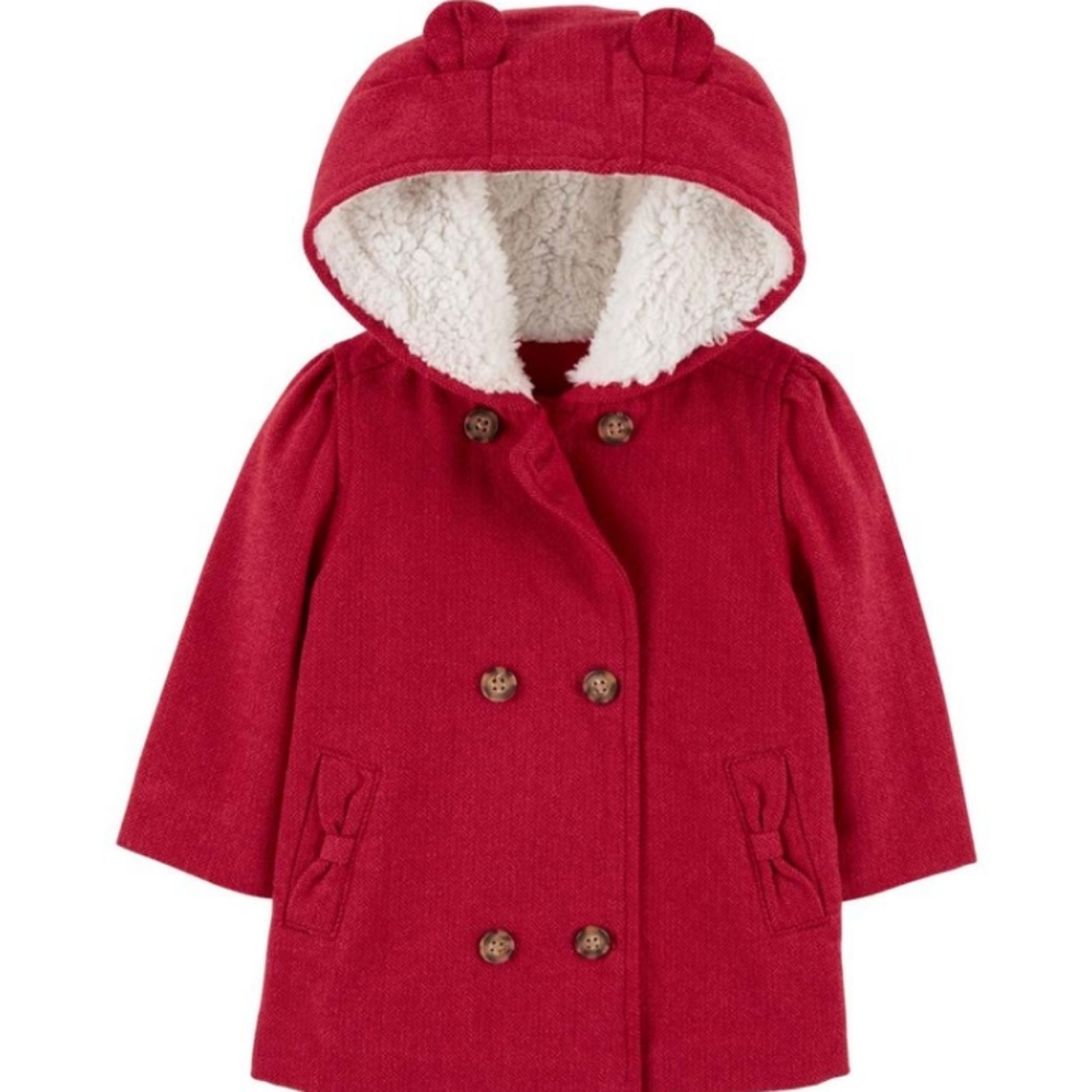 Carter's Toddler Girls Dressy Pea Winter Coat Classic Formal Christmas Parties